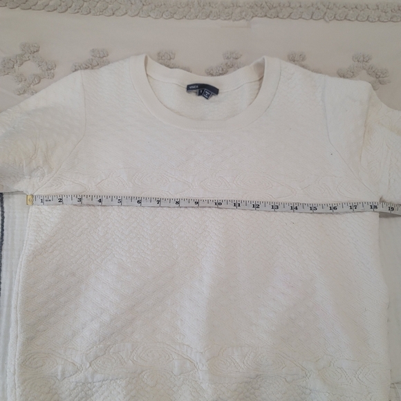 VINCE Jaquard Knit Sweater In Cream Size Small - Picture 7 of 8